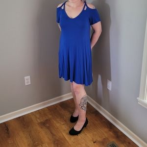 GB Gianni Bini Juniors Cold Shoulder Shirt Dress